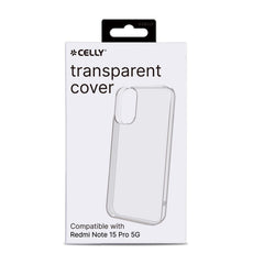 GELSKIN - Cover morbida trasparente in TPU compatibile con Xiaomi Redmi Note 15 Pro 5G/ Poco X8 5G