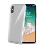 GELSKIN - Cover morbida trasparente nero in TPU compatibile con Apple iPhone Xs/ iPhone X