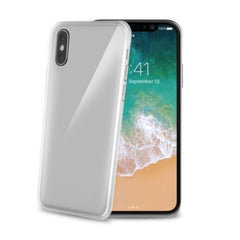 GELSKIN - Cover morbida trasparente nero in TPU compatibile con Apple iPhone Xs/ iPhone X