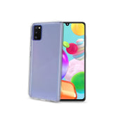 GELSKIN - Cover morbida trasparente nero in TPU compatibile con Samsung Galaxy A41