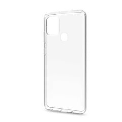 GELSKIN - Cover morbida trasparente nero in TPU compatibile con Samsung Galaxy A21s