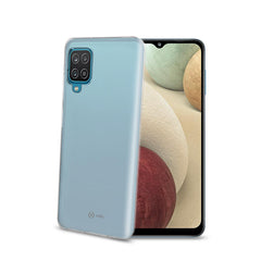 GELSKIN - Cover morbida trasparente nero in TPU compatibile con Samsung Galaxy A12/ Galaxy M12