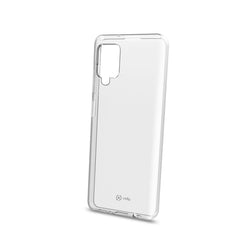 GELSKIN - Cover morbida trasparente nero in TPU compatibile con Samsung Galaxy A12/ Galaxy M12