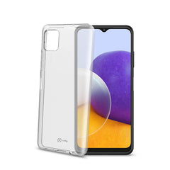 GELSKIN - Cover morbida trasparente nero in TPU compatibile con Samsung Galaxy A22 5G