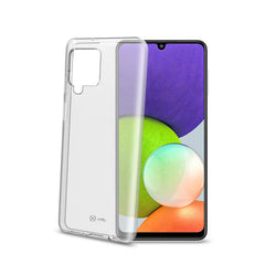 GELSKIN - Cover morbida trasparente nero in TPU compatibile con Samsung Galaxy A22 4G/ Galaxy M22 4G/ Galaxy M32 4G