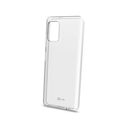 GELSKIN - Cover morbida trasparente nero in TPU compatibile con Samsung Galaxy A03s
