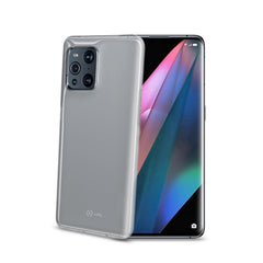 GELSKIN - Cover morbida trasparente nero in TPU compatibile con Oppo Find X3 Pro 5G/ Find X3 5G