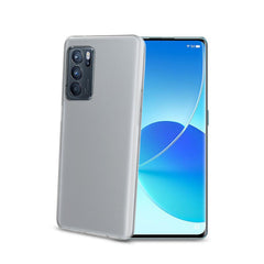 GELSKIN - Cover morbida trasparente nero in TPU compatibile con Oppo Reno 6 Pro 5G
