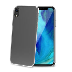 GELSKIN - Cover morbida trasparente nero in TPU compatibile con Apple iPhone Xr