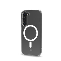 GELSKINMAG - Cover morbida trasparente nero in TPU compatibile con la tecnologia Magsafe per Samsung Galaxy S23 5G/ Galaxy S23 5G Enterprise Edition