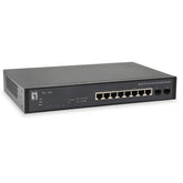 LEVELONE GEP-1051 - SWITCH 10-PORTE GIGABIT WEBSMART POE 802.3 af/at 70W, 2-PORTE GIGABIT SFP