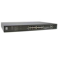 LEVELONE GEP-2021 - SWITCH 20-PORTE GIGABIT POE 802.3at/af 270W, 2x Gigabit RJ45 + 2x Gigabit SFP