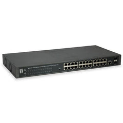 LEVELONE GEP-2652 - SWITCH 26-PORTE GIGABIT WEBSMART POE 802.3af/at 370W, 2x Gigabit SFP, 24x PoE