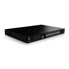 LEVELONE GEP-2861 - SWITCH 28-PORTE GIGABIT L2 MANAGED POE 802.3 at/af 390W, 4-PORTE GIGABIT SFP