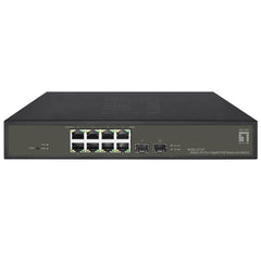 LEVELONE GES-2110P - SWITCH HILBERT 10-PORTE GIGABIT SMART LITE POE 802.3at/af 130W, 8-Porte POE + 2-Porte Gigabit SFP