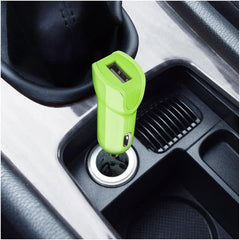 GIULIOCESARE - Profumatore da auto a forma di omino + caricabatteria da auto USB-A 5 Watt
