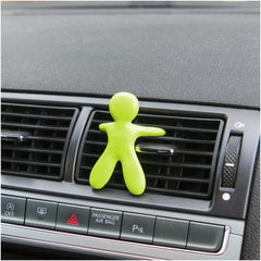 GIULIOCESARE - Profumatore da auto a forma di omino + caricabatteria da auto USB-A 5 Watt