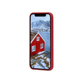Greenland - Custodia in Plastica Riciclata per iPhone 12 mini - Rosso Lampone
