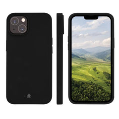 Greenland - Custodia per iPhone 14 Plus in 100% Plastica Riciclata - Nero