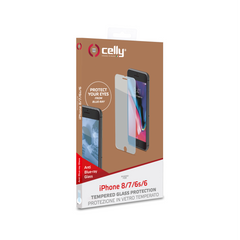 GLASS - Vetro 9H con spessore 0.3 mm compatibile con Apple iPhone 8 / iPhone 7/ iPhone 6s/ iPhone 6
