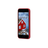 Greenland - Custodia in Plastica Riciclata per iPhone SE/8/7 - Rosso Lampone
