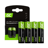 Rechargeable Batteries 4xAA HR6 2600Mah