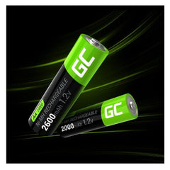 Rechargeable Batteries 4xAA HR6 2600Mah