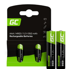Greencell - RECHARGE BATTERIES 2XAAA HR03 950MA