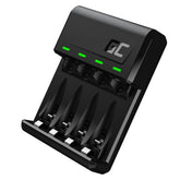 Caricabatterie Green Cell GC VitalCharger Ni-MH AA e AAA con porta Micro USB e USB-C
