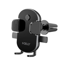 GRSVENTPLUS - Supporto auto meccanico universale, utilizzo bocchette d'aereazione, pulsante per apertura automatica ali laterali, larghezza massima fino a 8.5cm