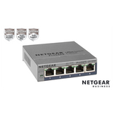 NETGEAR GS105E Switch Smart Managed Plus 5 porte Gigabit,Garanzia a vita+NBD