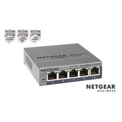 NETGEAR GS105E Switch Smart Managed Plus 5 porte Gigabit,Garanzia a vita+NBD