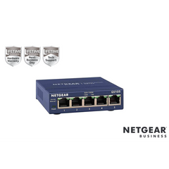 NETGEAR GS105GE Switch Unmanaged 5 porte Gigabit, Garanzia a vita e NBD