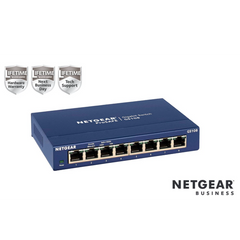 NETGEAR GS108GE Switch Unmanaged 8 porte Gigabit,Garanzia a vita+NBD