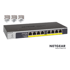 NETGEAR GS108LP Switch Unmanaged 8 porte Gigabit PoE+ (budget 60W),Garanzia a vita+NBD