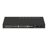NETGEAR GSM4230UP-100EUS AV Line M4250-26G4F-PoE++ 24x1G Ultra90 PoE++ 802.3bt 1,440W 2x1G and 4xSFP Managed Switch