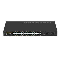NETGEAR GSM4230UP-100EUS AV Line M4250-26G4F-PoE++ 24x1G Ultra90 PoE++ 802.3bt 1,440W 2x1G and 4xSFP Managed Switch