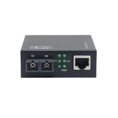 LEVELONE GVM-2002 - MEDIA CONVERTER Smart Gigabit RJ45-SC, fibra monomodale, 1310 nm, 20 km, compatibile con chassis montabile su rack da 19"