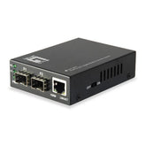 LEVELONE GVT-2011 - MEDIA CONVERTER SWITCH GIGABIT da RJ45 a SFP, 2x SFP e 1x RJ45