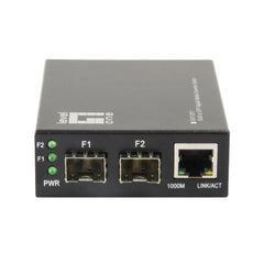 LEVELONE GVT-2011 - MEDIA CONVERTER SWITCH GIGABIT da RJ45 a SFP, 2x SFP e 1x RJ45