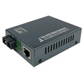 LEVELONE GVT-2014 - MEDIA CONVERTER GIGABIT da RJ45 a SC, PoE PSE, fibra monomodale, 1310nm, 20 km