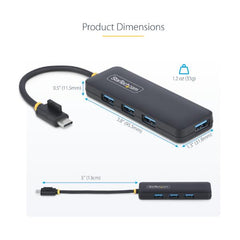 HUB USB-C A 4 PORTE 5 GBPS