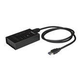 Hub USB-C a 4 porte in metallo