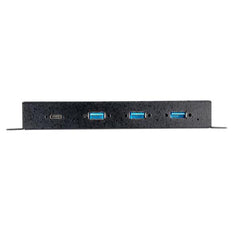 Hub USB C a 4 porte 10Gbps - Hub industriale USB Type-C in metallo con 3xUSB-A e 1xUSB-C - Protezione ESD e contro le sovratensioni - Host USB-C o USB-A - Adattatore USB 3.2 Gen 2