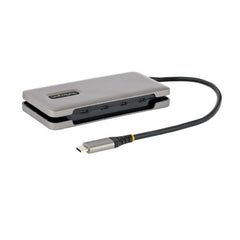 Hub USB-C a 4 porte - Multipresa USB Type-C Portatile con Power Delivery 100W Pass-Through - Ciabatta USB 3.1 10Gbps con cavo avvolgente da 32 cm - Splitter/Replicatore di Porte US