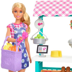 Barbie® Mercato Frutta e Verdura Playset con bambola bionda