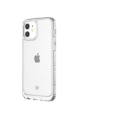 HEXALITE -Cover trasparente semi rigida, ultra resistente in Poliuretano + Policarbonato compatibile con Apple iPhone 12 Mini