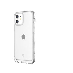 HEXALITE -Cover trasparente semi rigida, ultra resistente in Poliuretano + Policarbonato compatibile con Apple iPhone 12 Mini