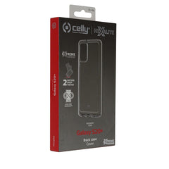 HEXALITE - Cover trasparente semi rigida, ultra resistente in Poliuretano + Policarbonato compatibile con Samsung Galaxy S20