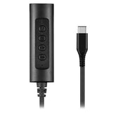 HHEADA-UC - Telecomando Adattatore audio da Jack a USB-C per cuffie PC